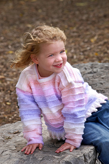 Bobble & Lace Pullover