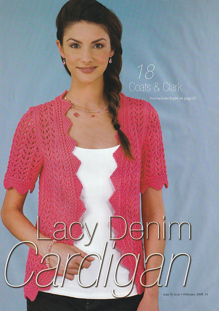 Lacy Denim Cardigan