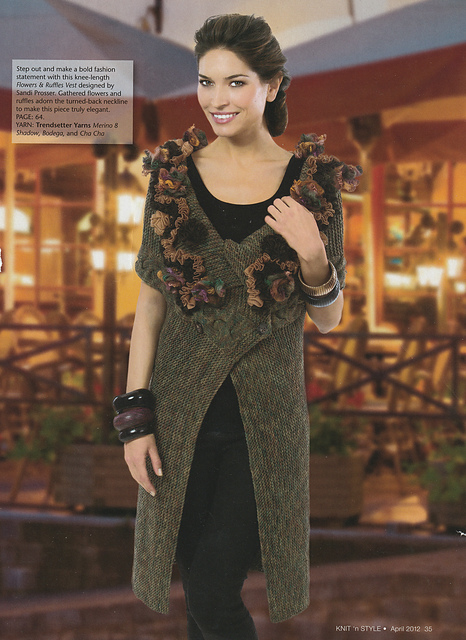 Flowers & Ruffles Vest
