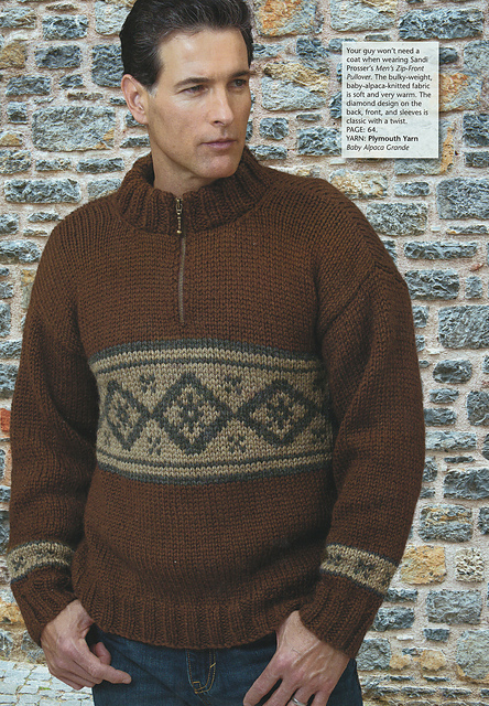 Men's Zip-Front Pullover