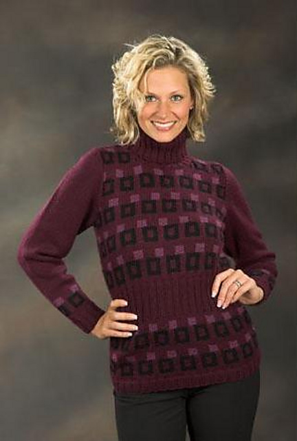 643-03 Geo Turtleneck