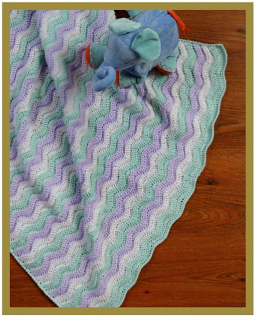 Ripple Wave Baby Blanket