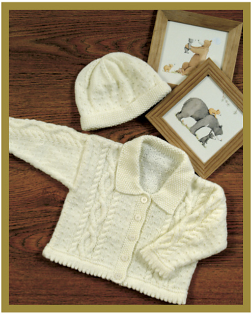 Cable Cardigan and Hat SRK 164
