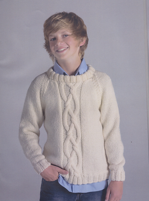 Cable Raglan Pullover