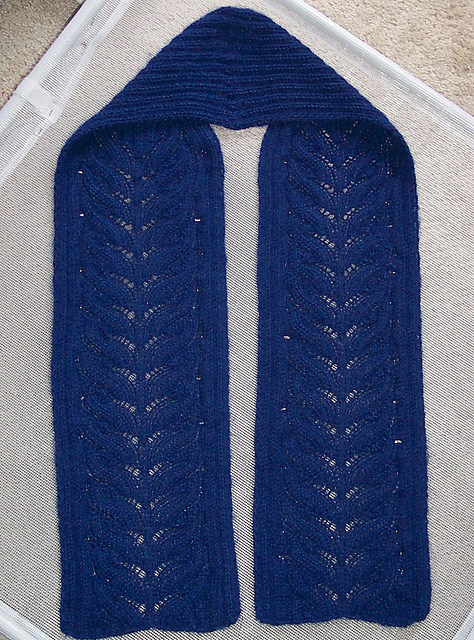 Faux Cable Scarves