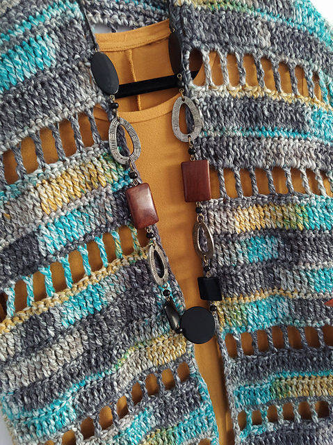 Aqua Breeze Kimono Vest