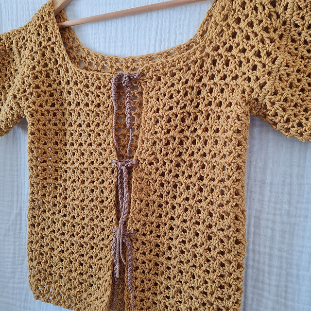 Mustard Cropped Cardigan
