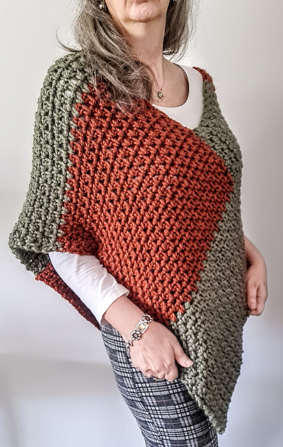 Maroon Poncho