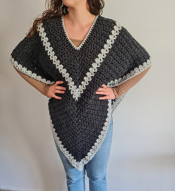 Gray Day Poncho