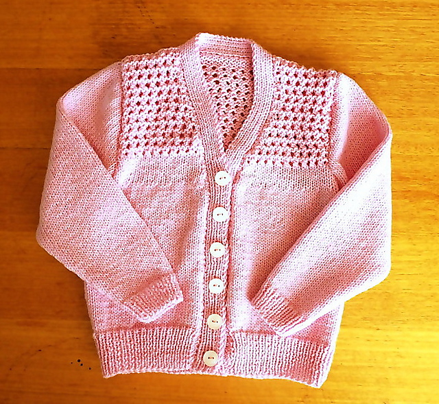 6 Lace Yoke Cardigan