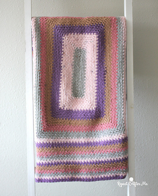 Moss Stitch in a Rectangle