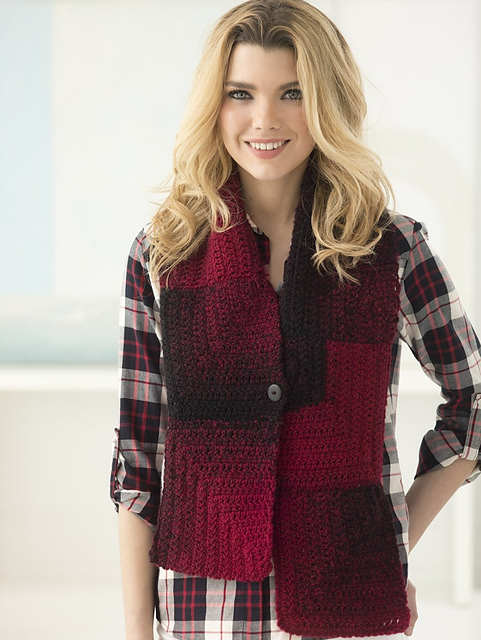 1 Ball Squares Scarf