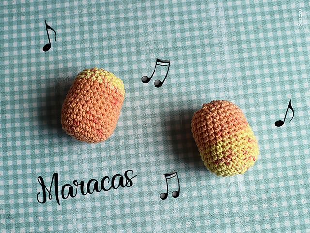 Maracas et shaker pour doigt