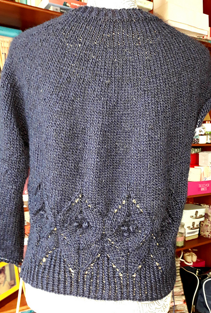 Chambray Cuff Cardigan in Magnolia