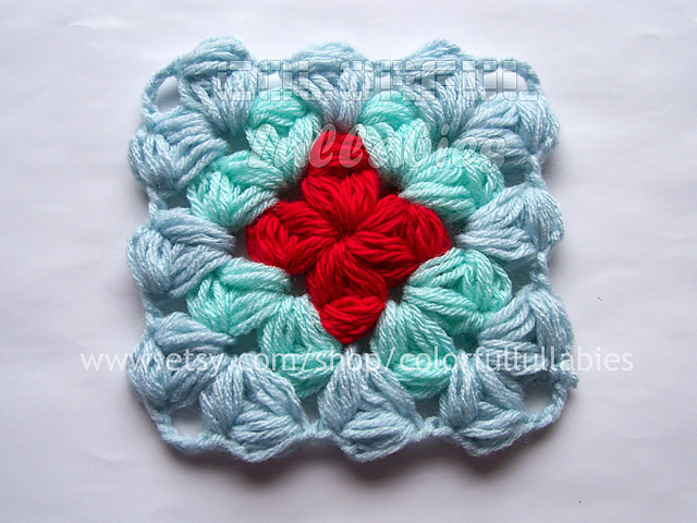 Puff granny square
