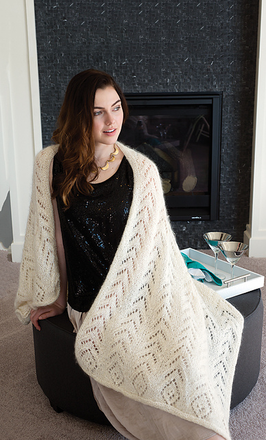 Shades of White Shawl