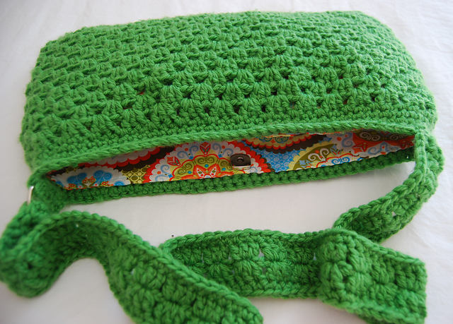 Granny Stripe Messenger Bag