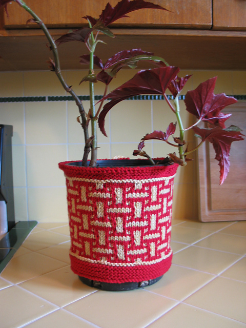Brick by Brick Flower Pot Cozy
