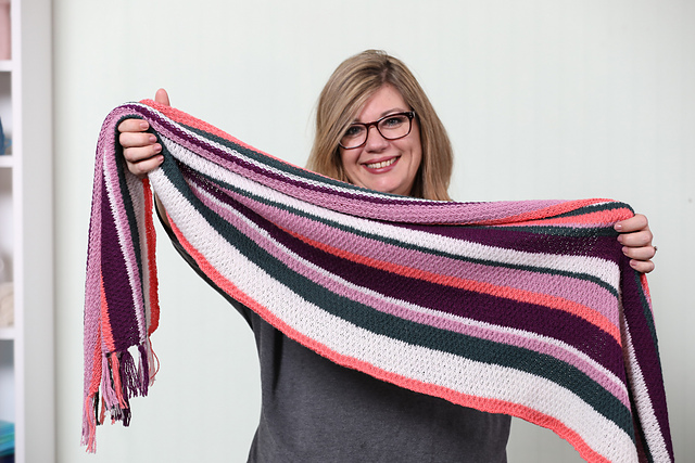 Happy Stripes Shawl