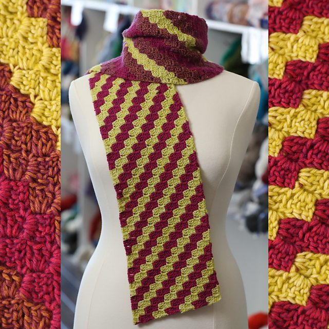 Columbine Striped Scarf