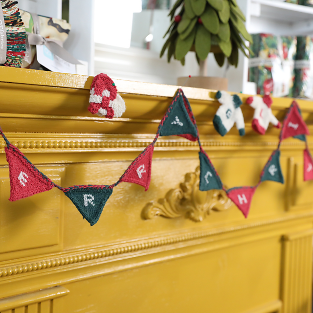 Holiday Ornaments and Banner