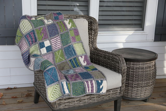 2024 One Big Happy Knit Block Of The Month Blanket