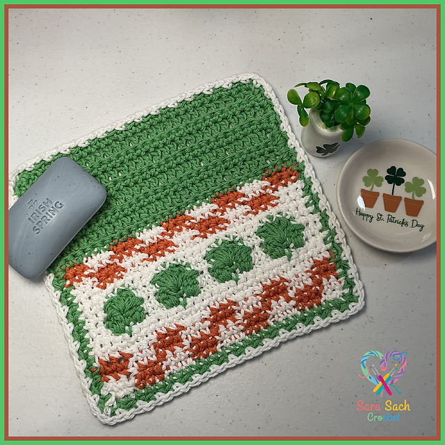Lucky Clover Washcloth