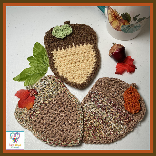 Acorn Coaster And Applique