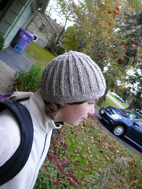 Short Rows Pillbox Hat