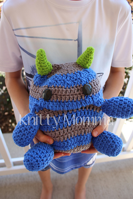 Ravelry: Pajama Pillow Monster pattern by Knitty Momma