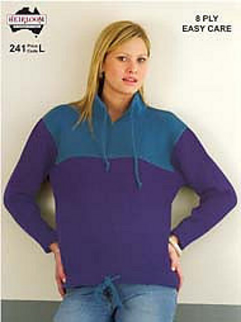 Heirloom P241, Sweatshirt with contrasting yoke