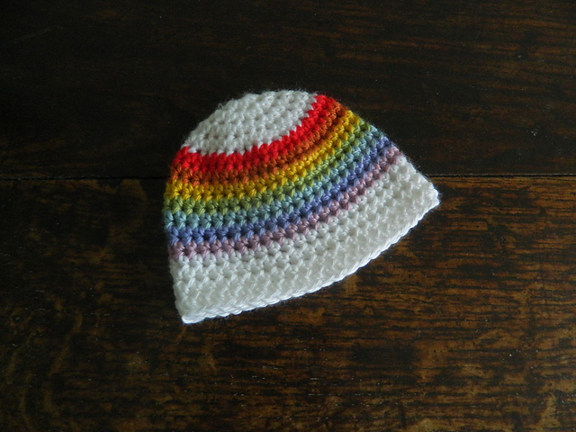 Rainbow Baby Hat