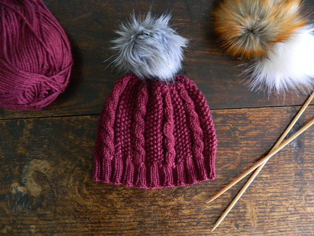 Cable & Moss Stitch Hat