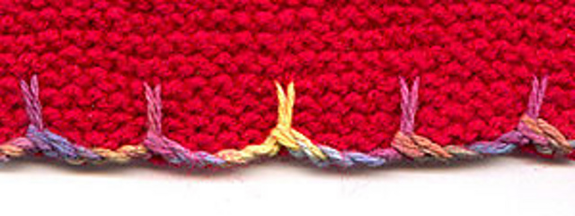 Slip Stitch Scalloped Edging