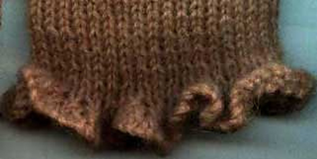 Ruffled Cast on Edge