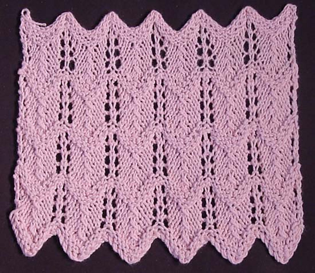 Quilt in Strips (Lace Chevron Stripe)