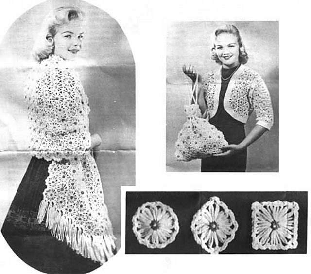 No. 2 Daisy Shrug & Handbag (Shrug)