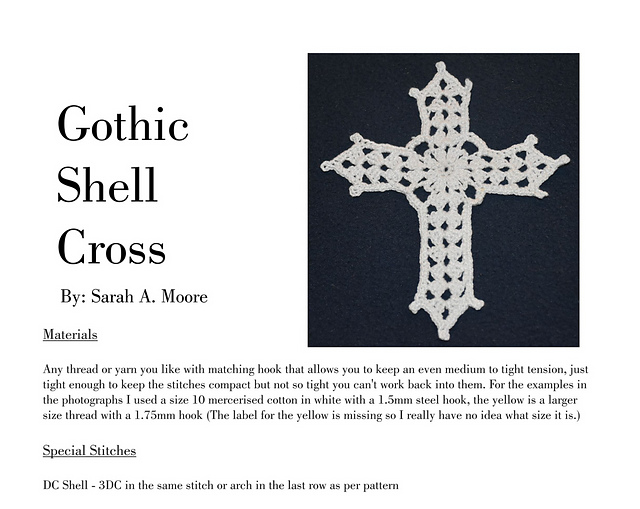 Gothic Shell Cross