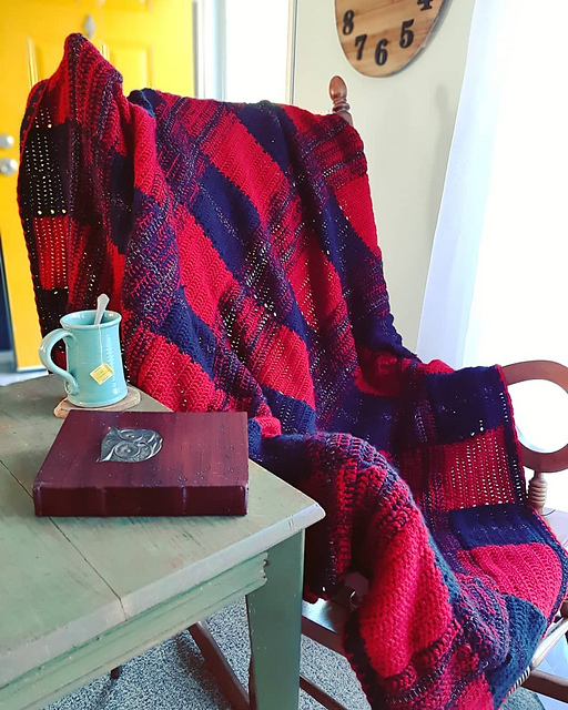 Granny Square Blanket - Douthat Flannel