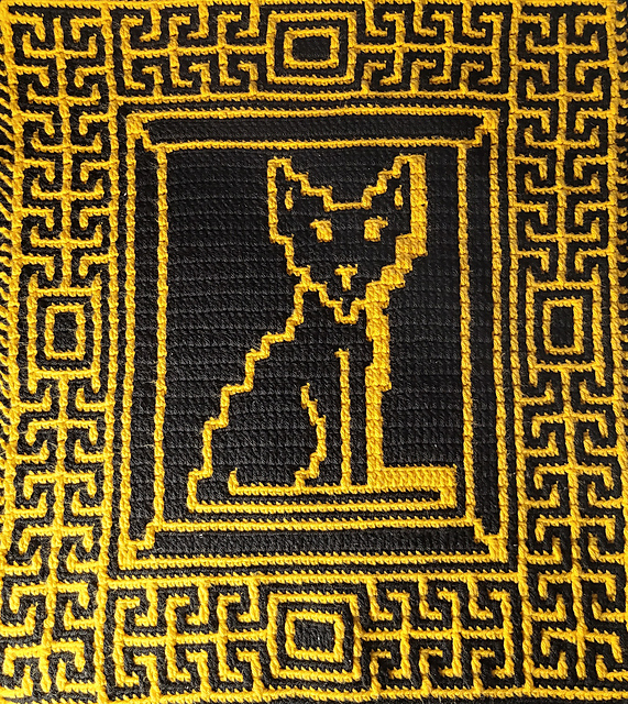 Egyptian Deco Tile: Bastet