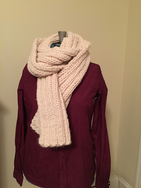 Sarah’s Beginner Knit Scarf