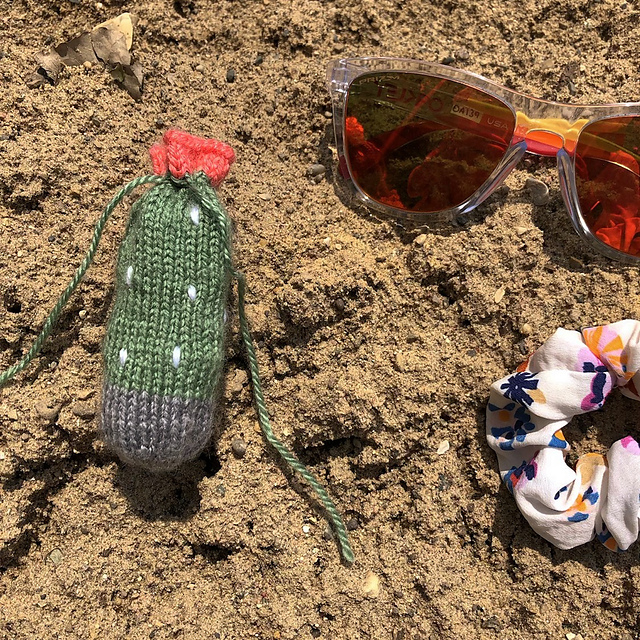 Cactus Lip Balm Drawstring Bag