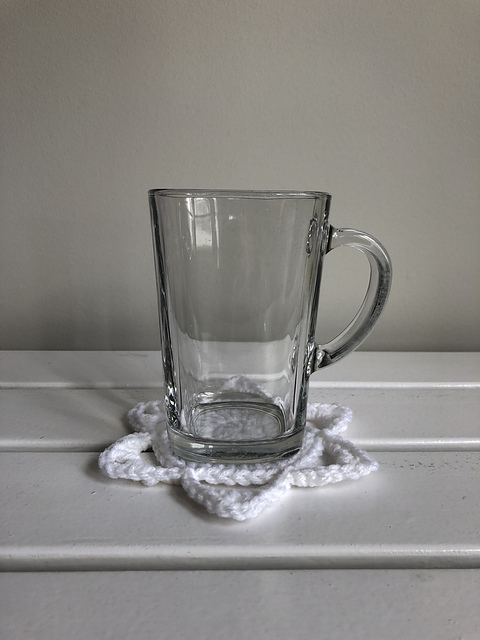 Winter Star Snowflake Coaster