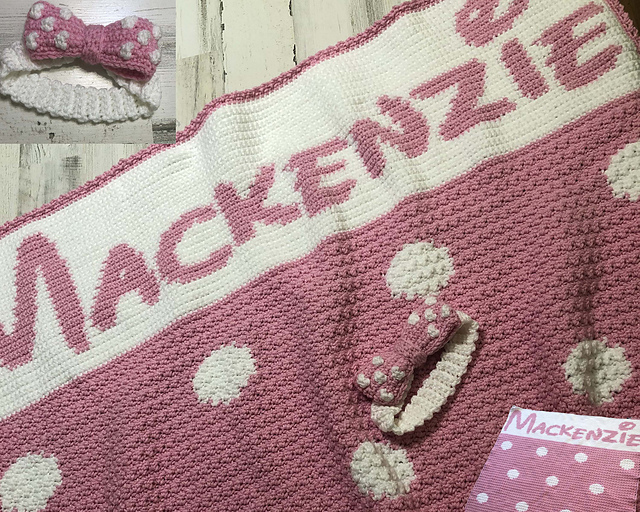 Minnie mouse name blanket