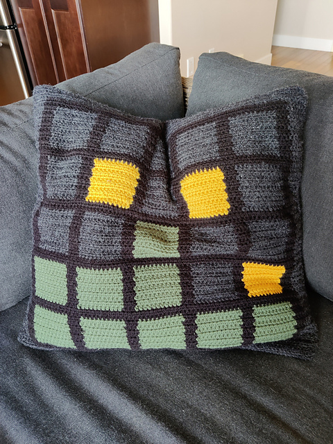 Eagle Wordle Monogram Pillow