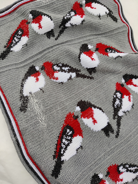 Grosbeak Songbird Afghan