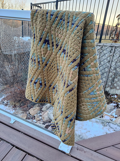 Meadowlark Mosaic Afghan