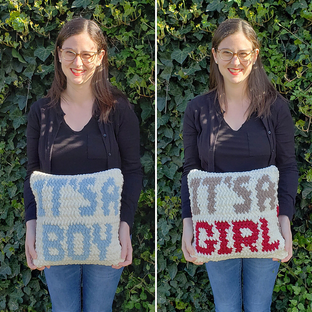 Gender Reveal Pillow