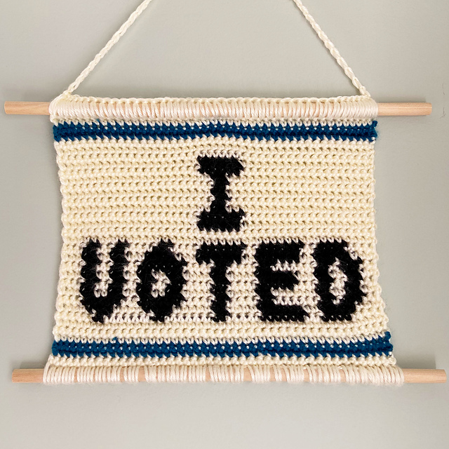 I Voted Wall Hanging