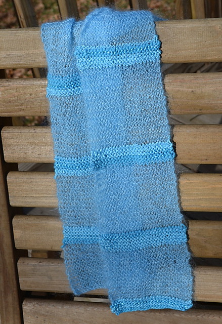 Two-Texture Garter Stitch Scarf